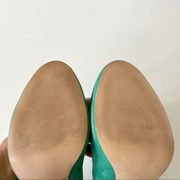 Steve Madden Remmedy Suede Platform Heels, Green, Size 9.5, G+UC - Picture 7 of 8